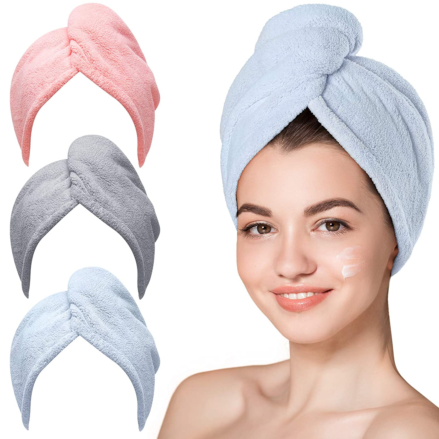 Ovitek za brisačo za lase iz mikrovlaken za ženske Brisače za sušenje las Brisača za turban za lase