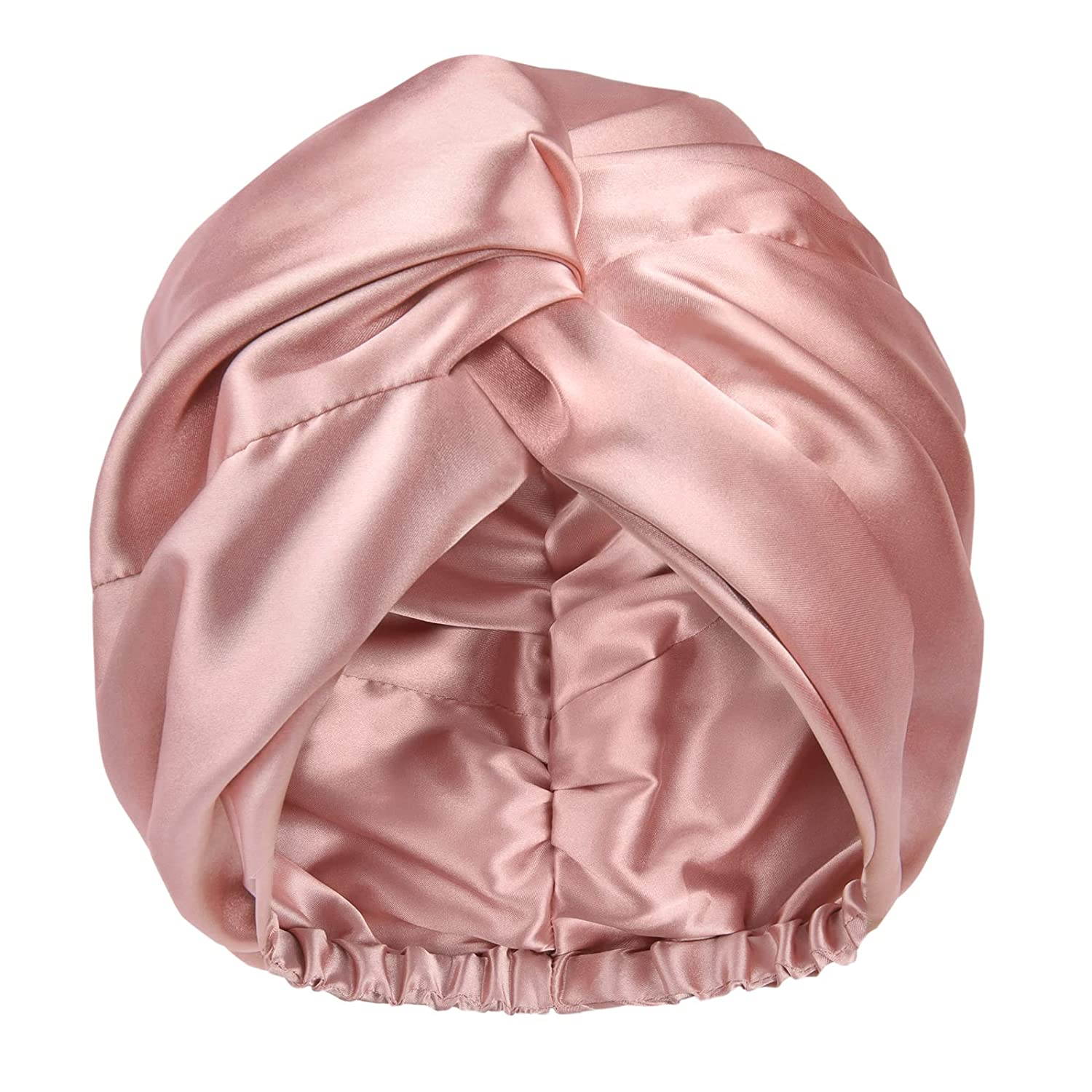 Satin Bonnet Silk Bonnet Sleep Cap Mũ Turban thắt nút có thể điều chỉnh