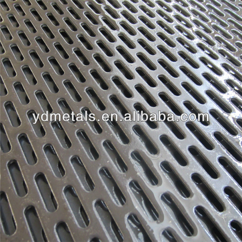 rice filter mesh slotted hole perforated metal screen