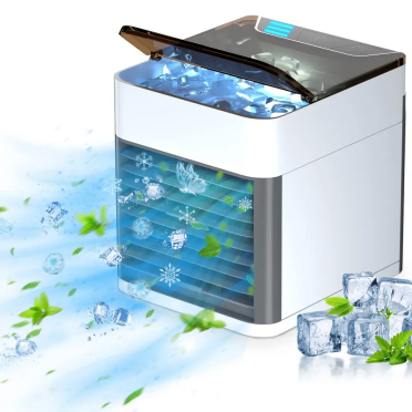 2023 quente mini ventilador de refrigerador de ar evaporativo pessoal multifuncional 4 em 1 com 3 velocidades condicionador de ar portátil