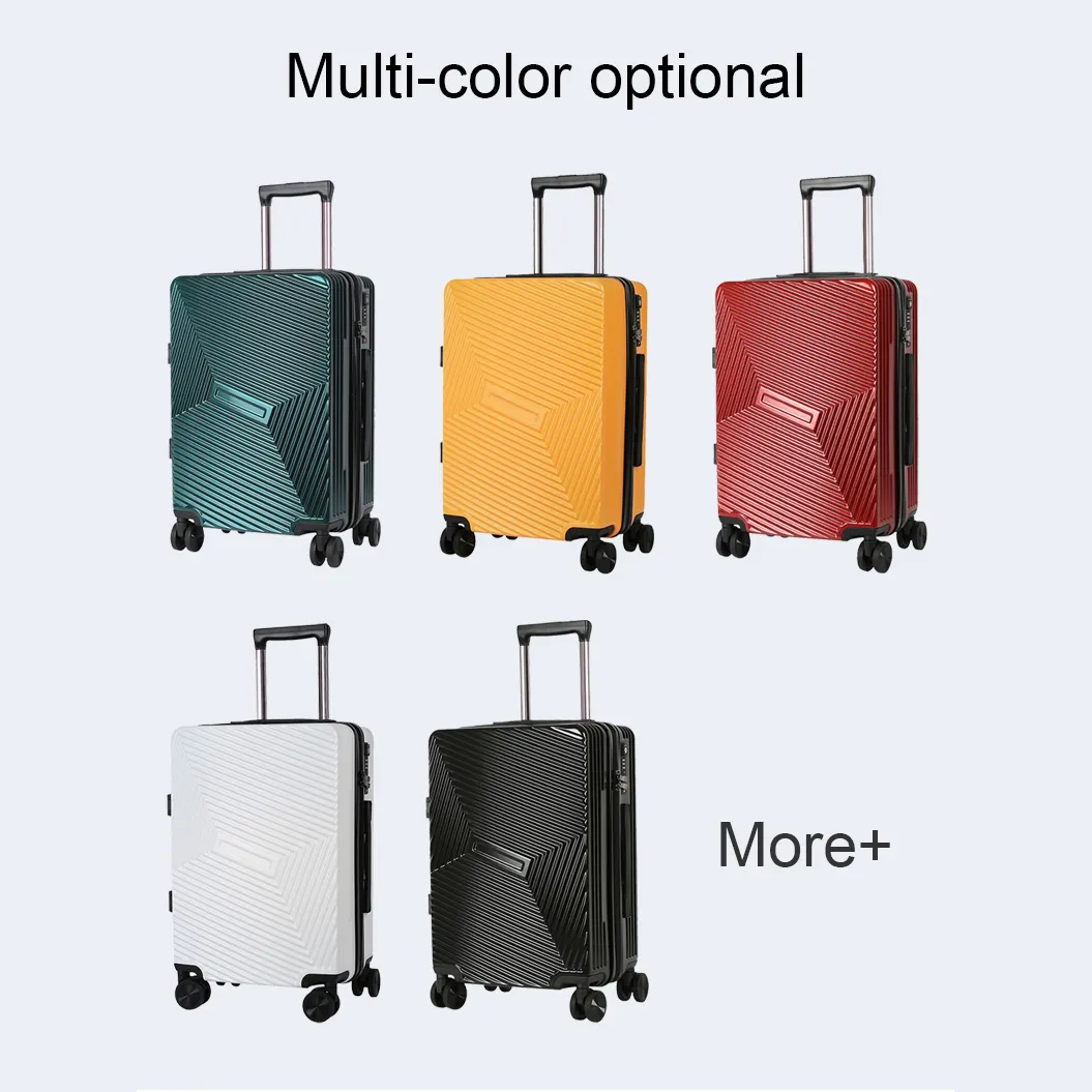 कस्टम टैग यात्रा 3 पीस ट्रॉली सूटकेस सामान फैक्टरी सूटकेस सामान सेट