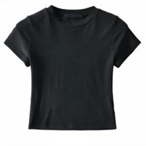 T-shirt da donna in cotone personalizzato T-shirt da donna bianca T-shirt corta da yoga fitness slim fit T-shirt da donna