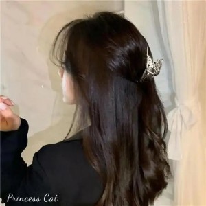 Gamyklos didmeninė prekyba metalinėmis plaukų žnyplėmis mada Aukštos klasės daugiafunkciniai plaukų aksesuarai „Butterfly Cross Clip“ plaukų segtukai moterims