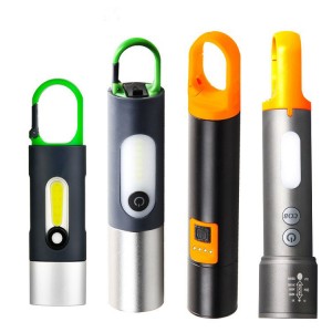 LED flashlight USB iċċarġjar torċ portabbli