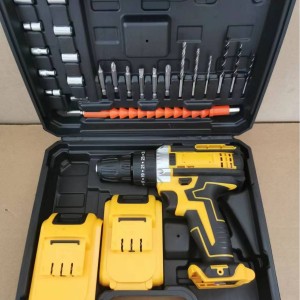 21V uila screwdriver rechargeable lithium pākahiko home multi-function mini hand drill