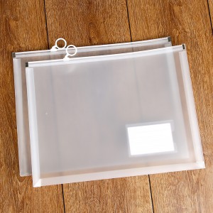 Офісне приладдя сумка для файлів пластикова сумка для документів оптом формату А4 з мультяшною застібкою прозора сумка на кнопці PP папка з даними