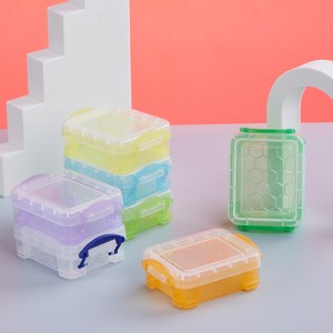 Opbevaringsboks i transparent farve