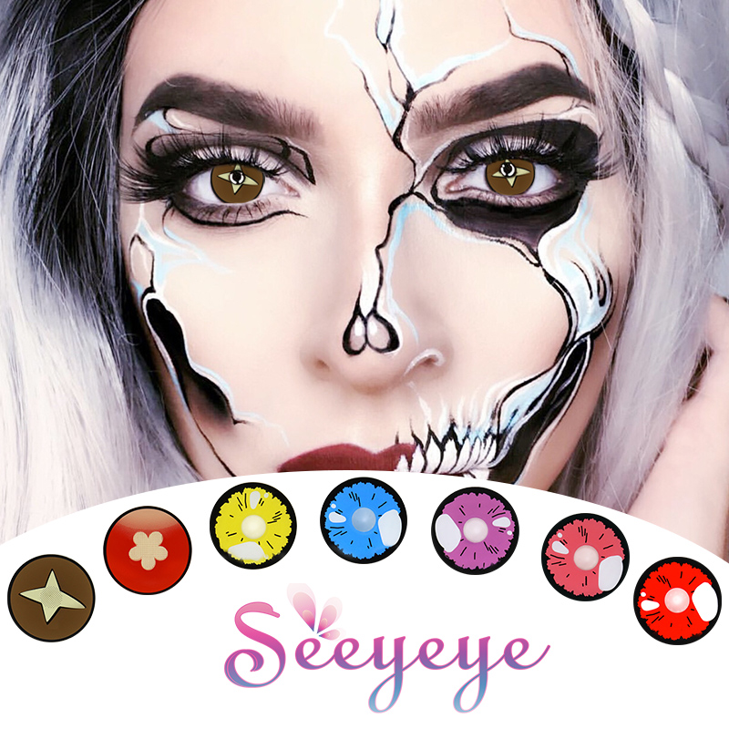 ເລນຕິດຕໍ່ຕາ Halloween ປີ 2022 Crazy Contact Lenses