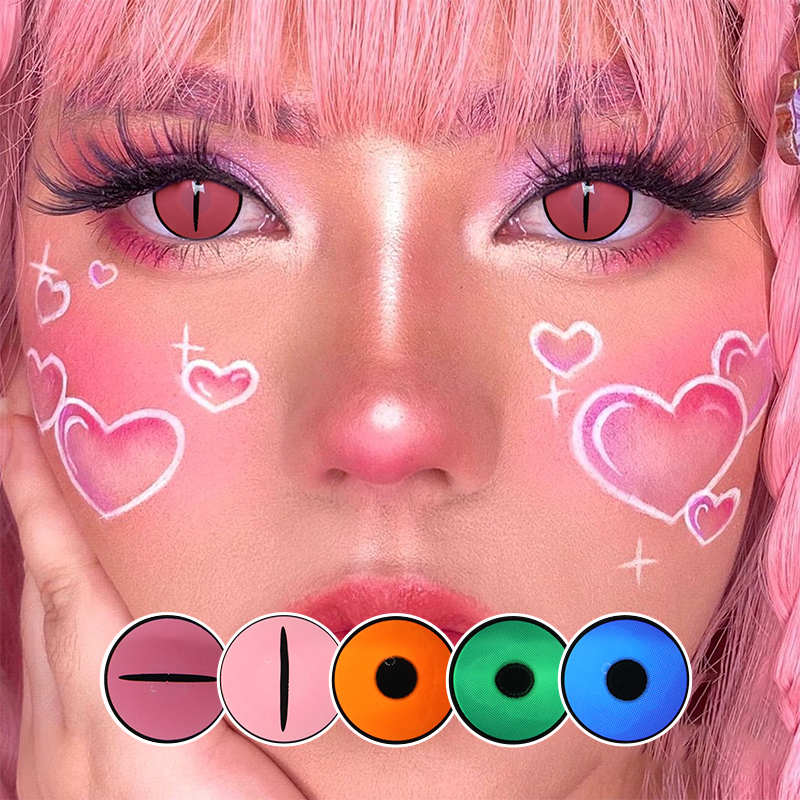 Eyescontactlens Колекция Kamado Nezuko годишни луди цветни контактни лещи