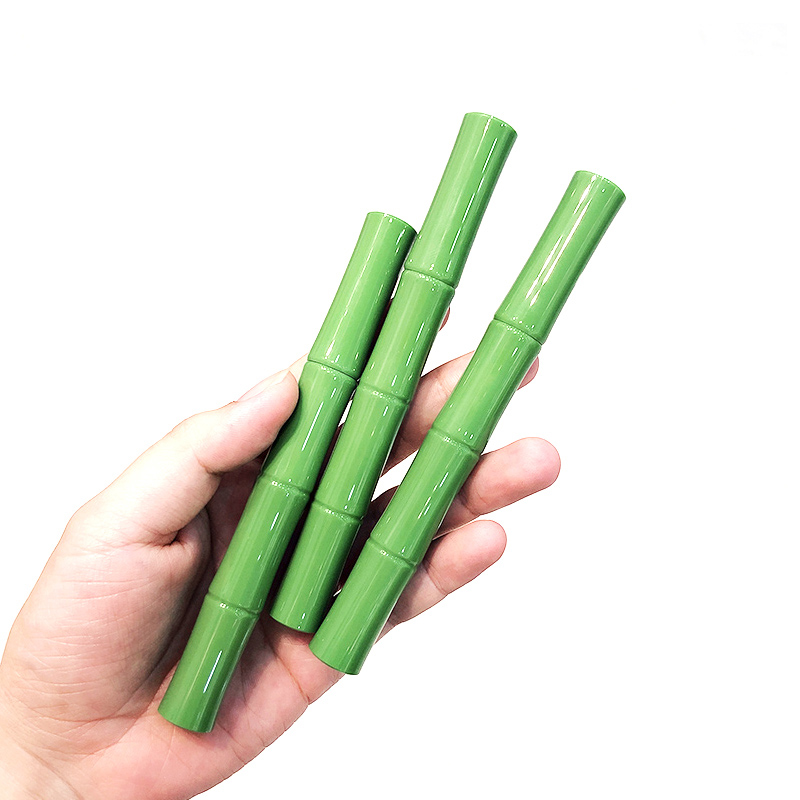 2023 Wholsale Empty Green Bamboo Lip Glaze Concealer Lipgloss Tube Custom Logo