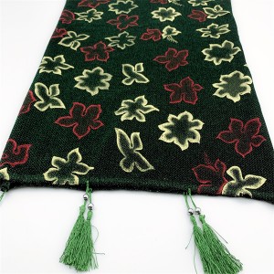Жаккардовый эластичный шарф с принтом из яркого шелка