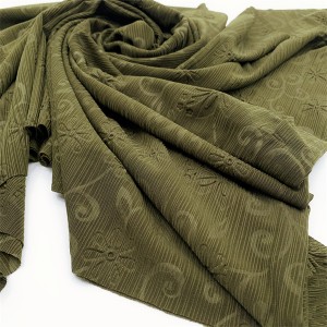 उभरा हुआ, लोचदार स्कार्फ, मुलायम, आरामदायक, सांस लेने योग्य, मजबूत त्रि-आयामी भावना, अनूठी शैली