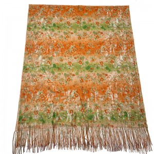 Giimprinta nga scarf Lace nga panapton Mahayag nga mga kolorWomen scarf Estilo sa holiday