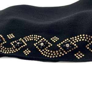 Bufanda de costura a mà complexa Bufanda de dona d'alta qualitat i exquisida