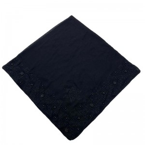 엑스트라 블랙 스카프 진주가 있습니다 특히 독특한 여성용 스카프