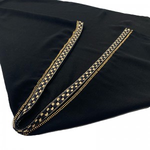Siyah dantel Kadın eşarbı Orta Doğu eşarbı