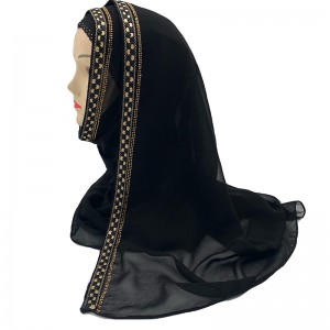 Černý krajkový dámský šátek Middle East šátek