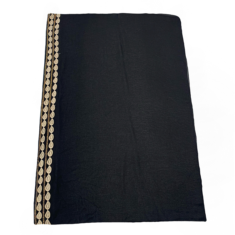 Платок из искусственного шелка Два шнурка с одной стороны Мусульманский платок