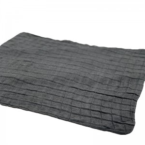 Монохроматски tr памучни стегање шалови По процесот на стегање и збрчкање Направете ги вашите ткаенини шарени и флексибилни Ефектот е елегантен и модерен