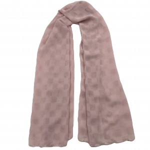 गुलाबी प्लेड स्कार्फ, सौम्य आणि सुंदर