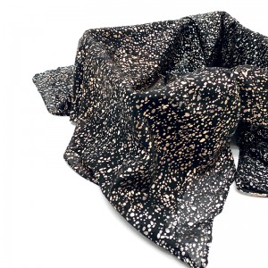 Посыпьте бронзовым шарфом с рисунком Черное золото Мусульманский шарф