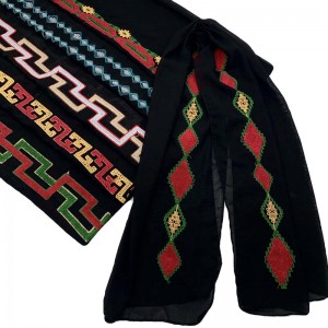 ʻO ka scarf hoʻoheheʻe nani Heteromorphic embroidery Ka scarf wahine