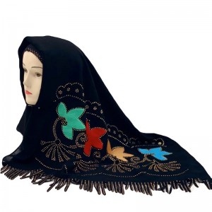 Flannelette bor panas syal Xu Xu workmanship Muslim jilbab