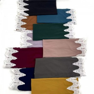 I-Lace scarf yisigaba esikhulu se-embroidery lace