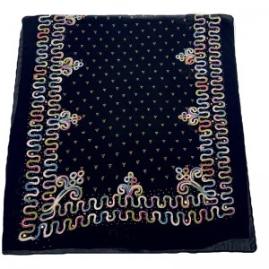 多色刺繍ホットドリルスカーフ女性のスカーフ