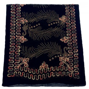 Multicolor Embroidered Hot drill scarf Women scarf