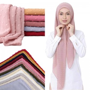 Pearl Chiffon scarf ຮູບແບບໃຫມ່ຕັດ, ຄວາມຮູ້ສຶກ grainy