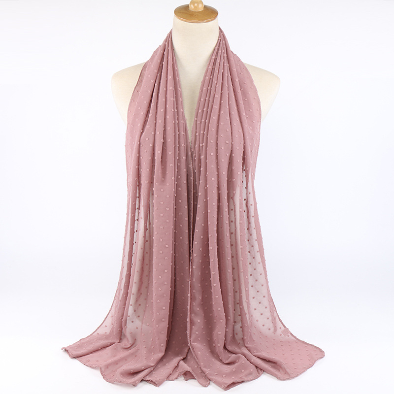 Pearl Chiffon scarf ຮູບແບບໃຫມ່ຕັດ, ຄວາມຮູ້ສຶກ grainy ຄຸນນະສົມບັດຮູບພາບ