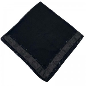Silk doek stitched hot drill sjaal Special headscarf