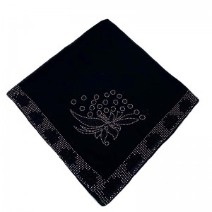 Tweekleurige warme diamanten sjaal Klassieke sjaal Moslim vrouwelijke hoofddoek