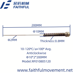 RF010805120-Bimetallic Caij nplooj ntoos hlav rau Thermometer