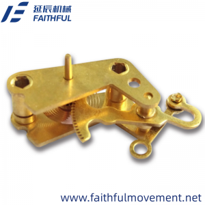 I-A12299-Brass Pressure Gauge Movement