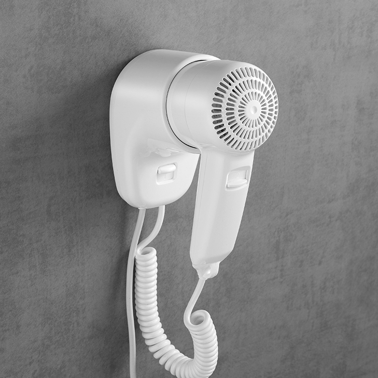 1300W Popular Wall Mounted Hotel Hair Dryer Energy Saving Bathroom Hanging Wall Hair Dryers Featured Image