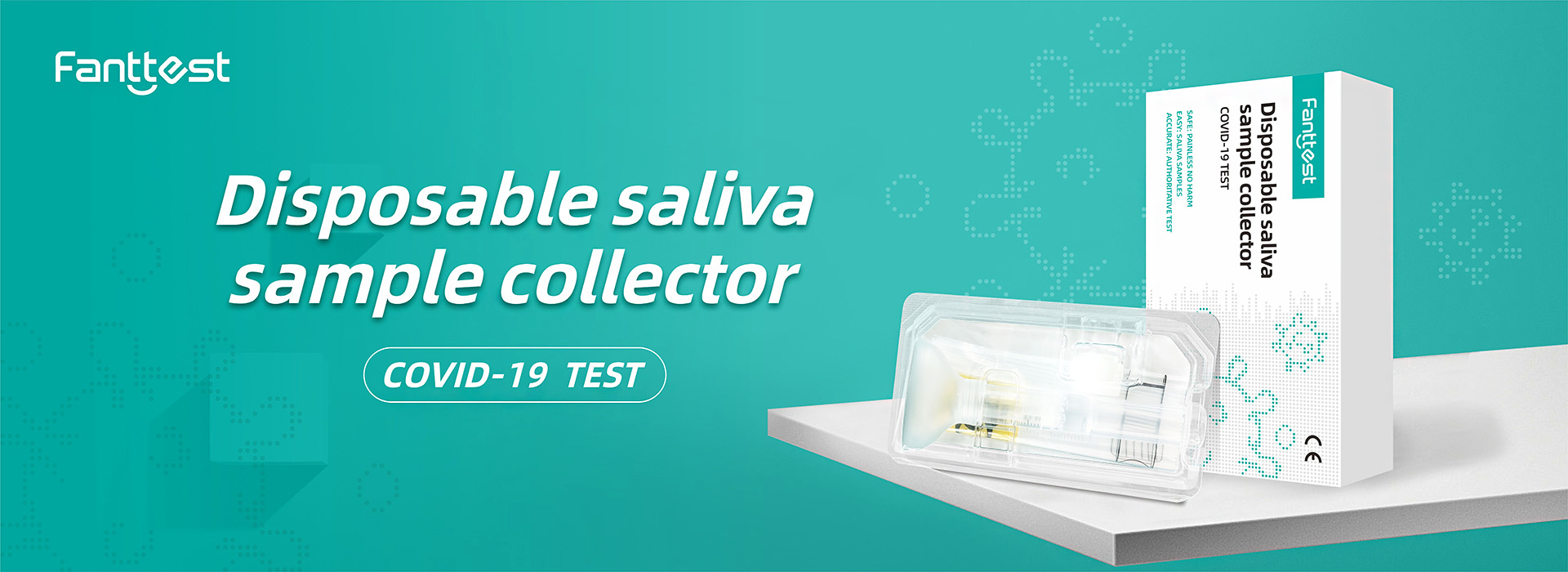 Disposable saliva sample collector (COVID-19 TEST)