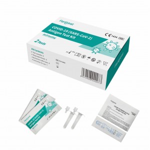 SARS-CoV-2 Rapid Antigen Self Test Kit e nang le liteko tse peli