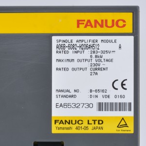 Fanuc ڊرائيو A06B-6082-H206 Fanuc سرو ايمپليفائر ماڊل A06B-6082-H206#H510 #H511 #H512