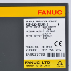 Fanuc ड्राइव A06B-6082-H215 Fanuc सर्वो एम्पलीफायर मौडल A06B-6082-H215#H510 #H511 #H512