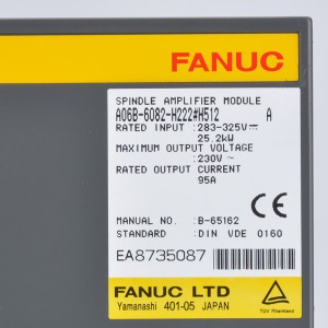 Acionamentos Fanuc A06B-6082-H222 Módulo servo amplificador Fanuc A06B-6082-H222#H510 #H511 #H512