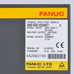 Fanuc ड्राइभ A06B-6082-H226 Fanuc सर्वो एम्पलीफायर moudle A06B-6082-H226#H510 #H511 #H512