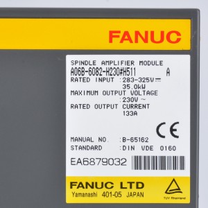 Tiomáineann Fanuc A06B-6082-H230 Módúl amplifier servo Fanuc A06B-6082-H230 # H510 # H511 # H512