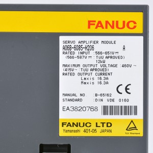 Fanuc tsav A06B-6085-H103 Fanuc servo amplifier module A06B-6085-H102 A06B-6085-H104 A06B-6085-H204 A06B-6085-H206