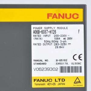 Fanuc drayvlari A06B-6087-H130 Fanuc servo kuchaytirgich moduli A06B-6087-H126 A06B-6087-H115