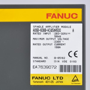 Fanuc yana fitar da A06B-6088-H345#H500 Fanuc servo amplifier moudle A06B-6088-H315#H500 A06B-6088-H322#H500 A06B-6088-H326#H500 A08-H06-30H