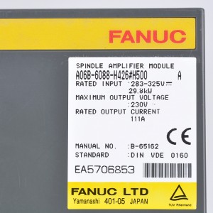 Unidades Fanuc A06B-6088-H426#H500 Módulo amplificador servo Fanuc A06B-6088-H422#H500 A06B-6088-H415#H500 A06B-6088-H411#H500