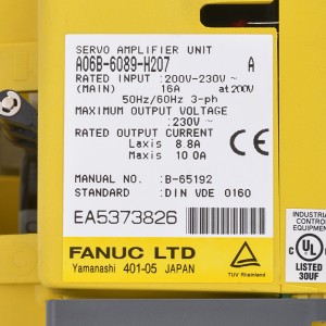 Fanuc 드라이브 A06B-6089-H206 Fanuc 서보 앰프 유닛 모듈 A06B-6089-H207, A06B-6089-H208, A06B-6089-H209, A06B-6089-H210