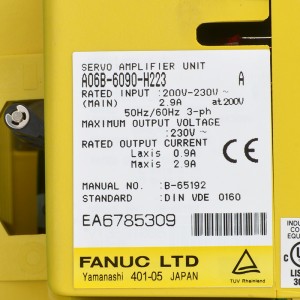 Fanuc ຂັບ A06B-6090-H223 Fanuc servo amplifier unit moudle